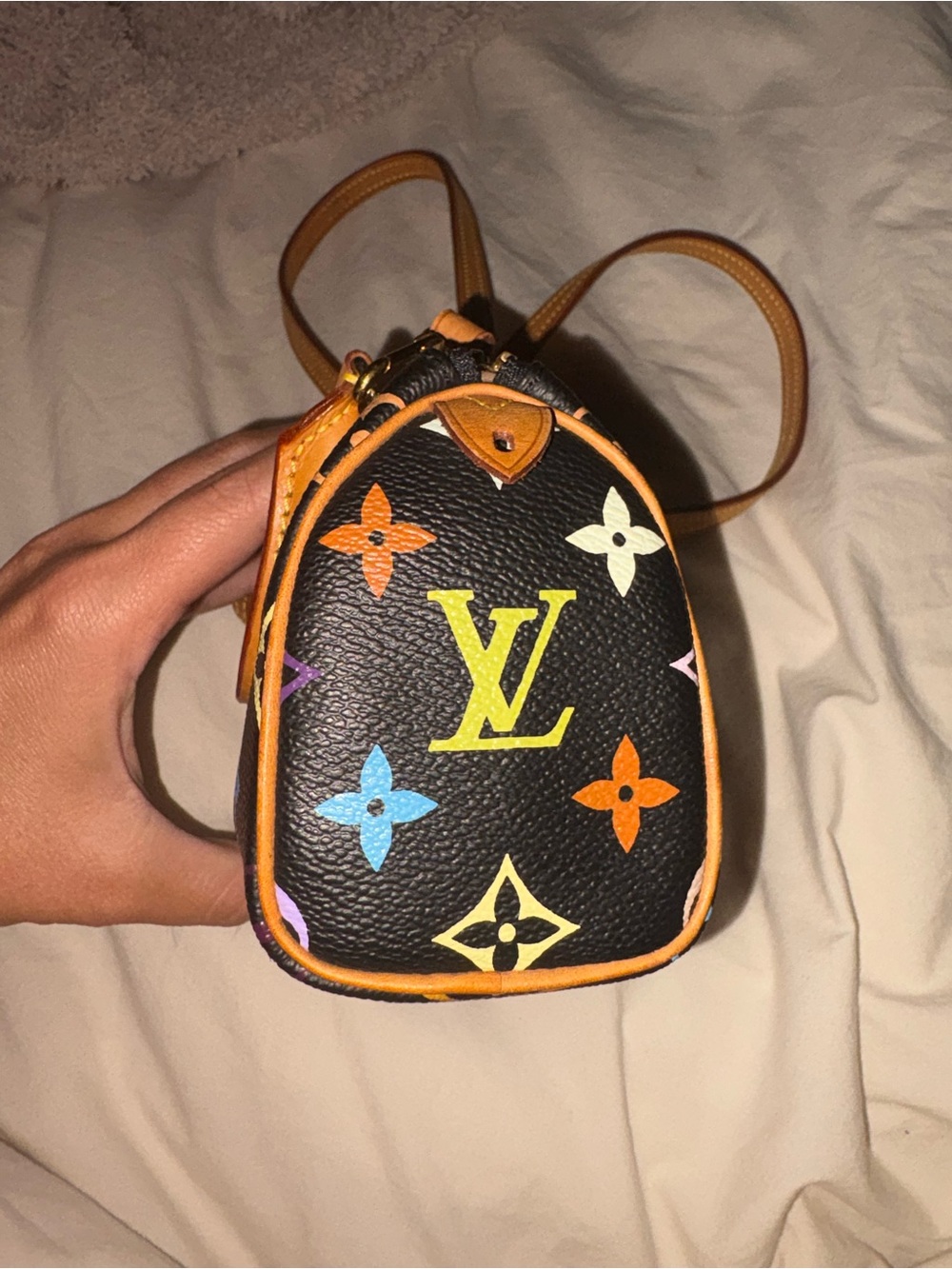Louis Vuitton Vintage Murakami Multicolor Mini Nano Speedy with Shoulder Strap - Picture 4 of 9